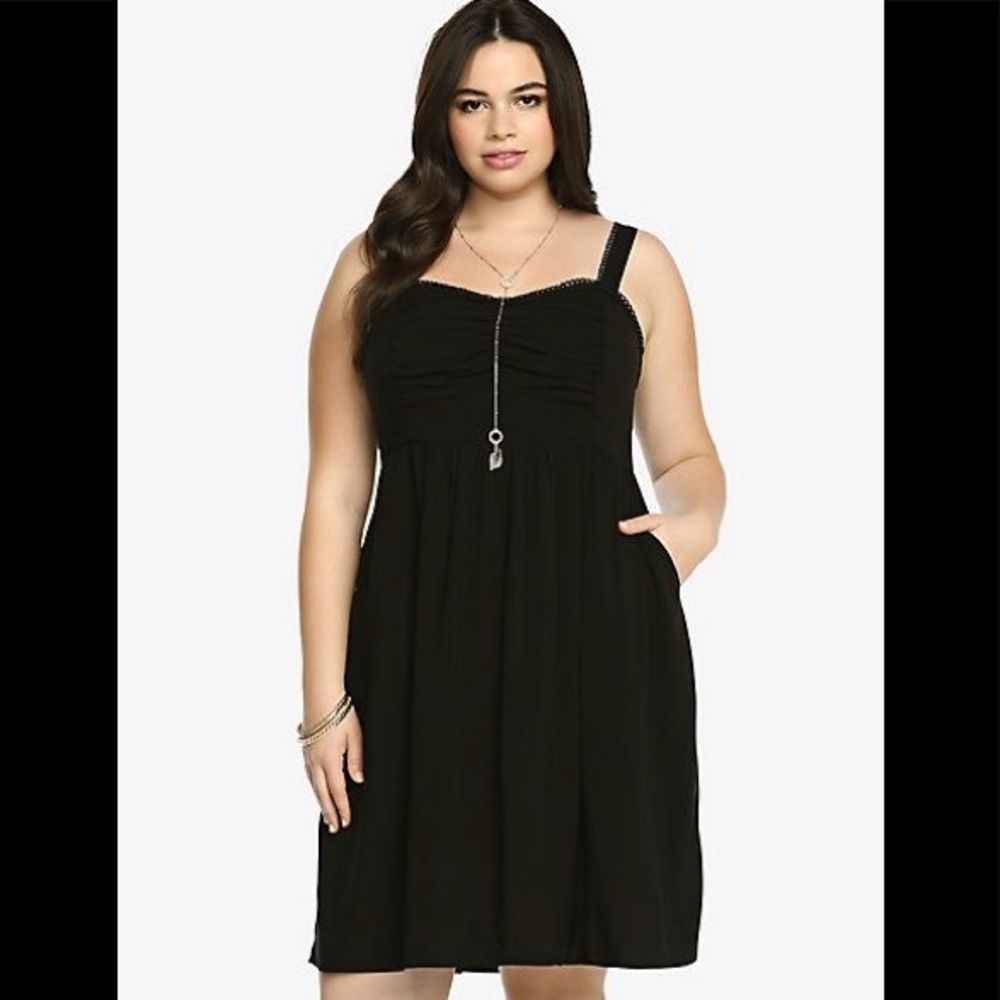 NWT Torrid 5x black tank sundress dress